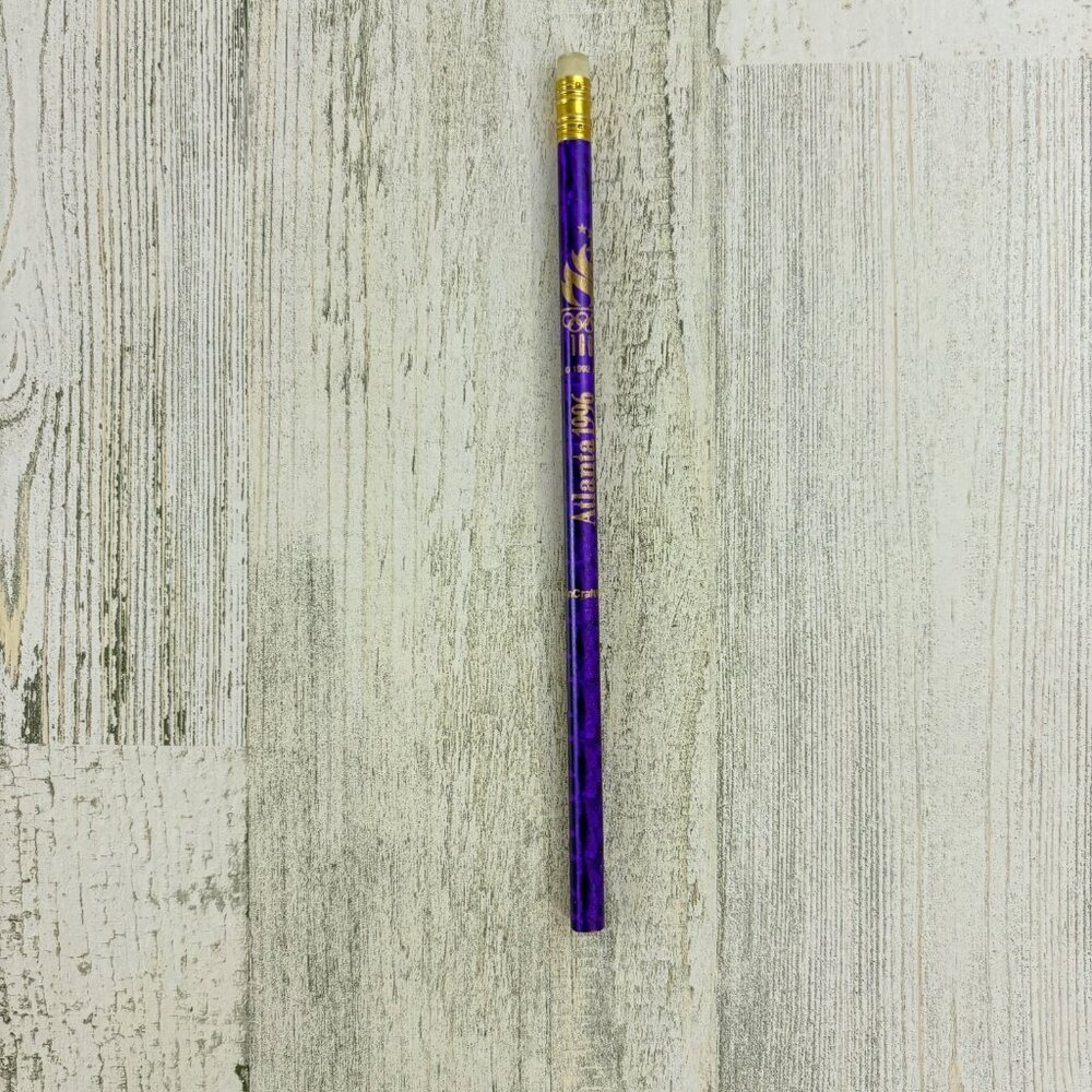 Vtg Atlanta 1996 Olympics Purple Pencil Unused